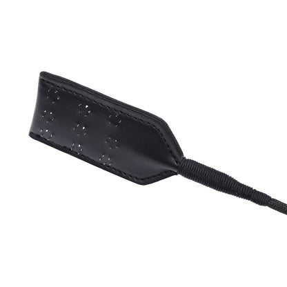 Training Props Black Long Whip Pointed Nail Leather Racket