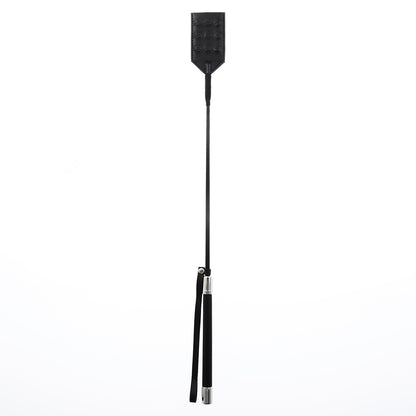 Training Props Black Long Whip Pointed Nail Leather Racket