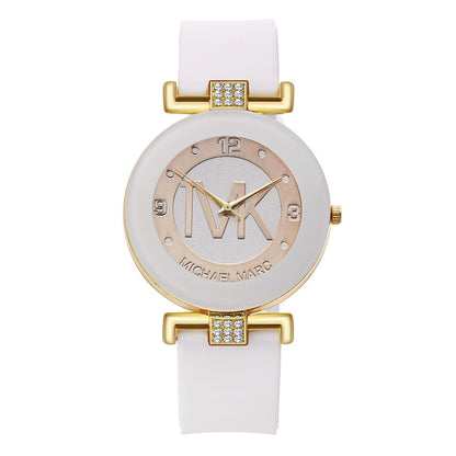 Fashion Women's Diamond Silicone Strap Quartz Watch ShopWithASmile7.com