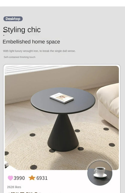 Modern and Simple Iron Side Table with Multi-function Storage for Living room and Bedroom Décor