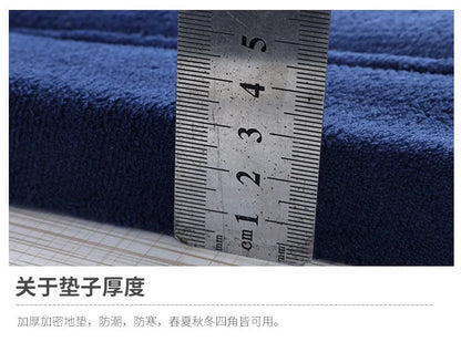 Japanese Style 3CM Thickeness Coral Fleece Velvet Mats Thickening Camel Bed Mattress Living Room Tatami Carpet Baby Crawling Mat