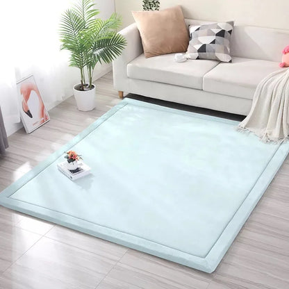 Japanese Style 3CM Thickeness Coral Fleece Velvet Mats Thickening Camel Bed Mattress Living Room Tatami Carpet Baby Crawling Mat