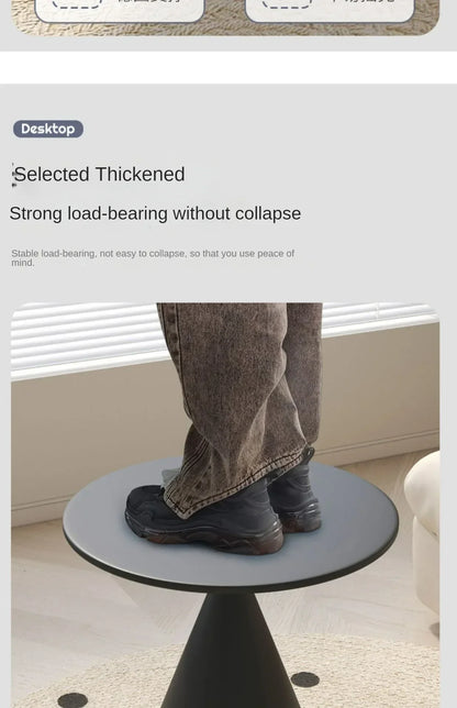 Modern and Simple Iron Side Table with Multi-function Storage for Living room and Bedroom Décor