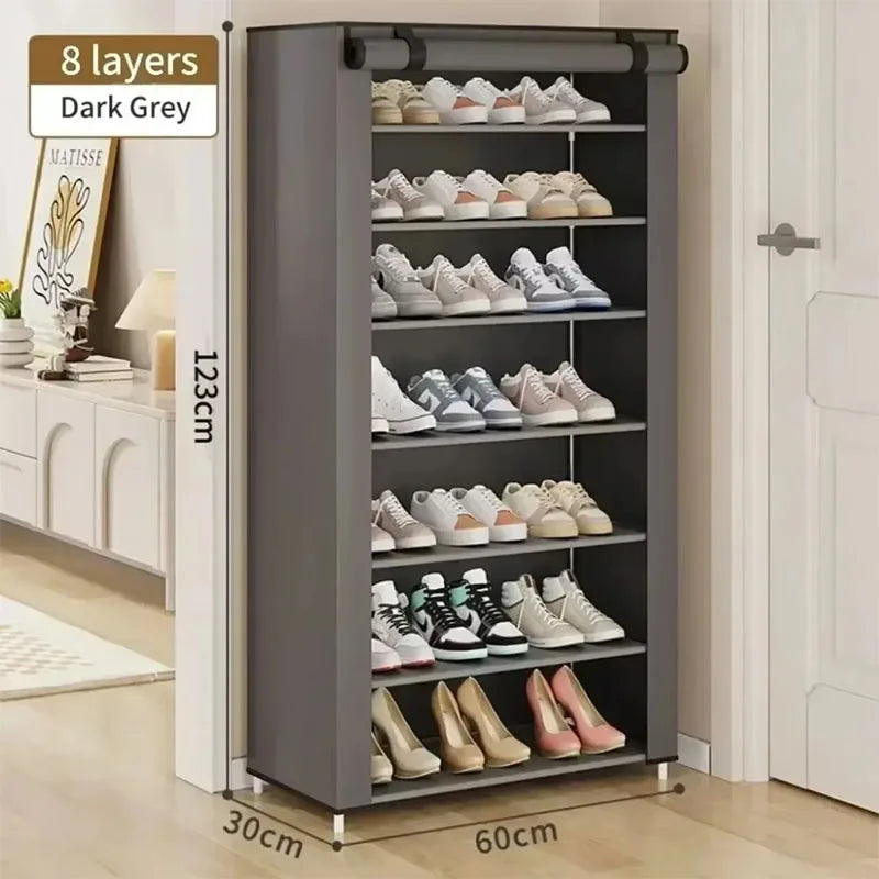 Shoe racks for home doors with multi-layer simple interior, beautiful shoe cabinet dustproof rental house new 2025 hot model
