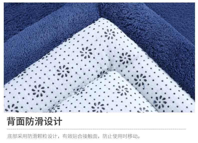 Japanese Style 3CM Thickeness Coral Fleece Velvet Mats Thickening Camel Bed Mattress Living Room Tatami Carpet Baby Crawling Mat