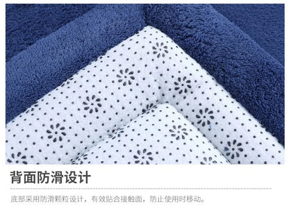 Japanese Style 3CM Thickeness Coral Fleece Velvet Mats Thickening Camel Bed Mattress Living Room Tatami Carpet Baby Crawling Mat