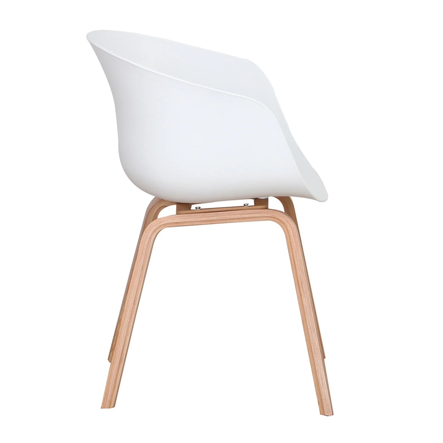 A Set of 4 Modern Dining Chairs, Retro-Designed Armchairs, High-Quality Wooden Legs, Suit for Dining Room Kitchen Living Room