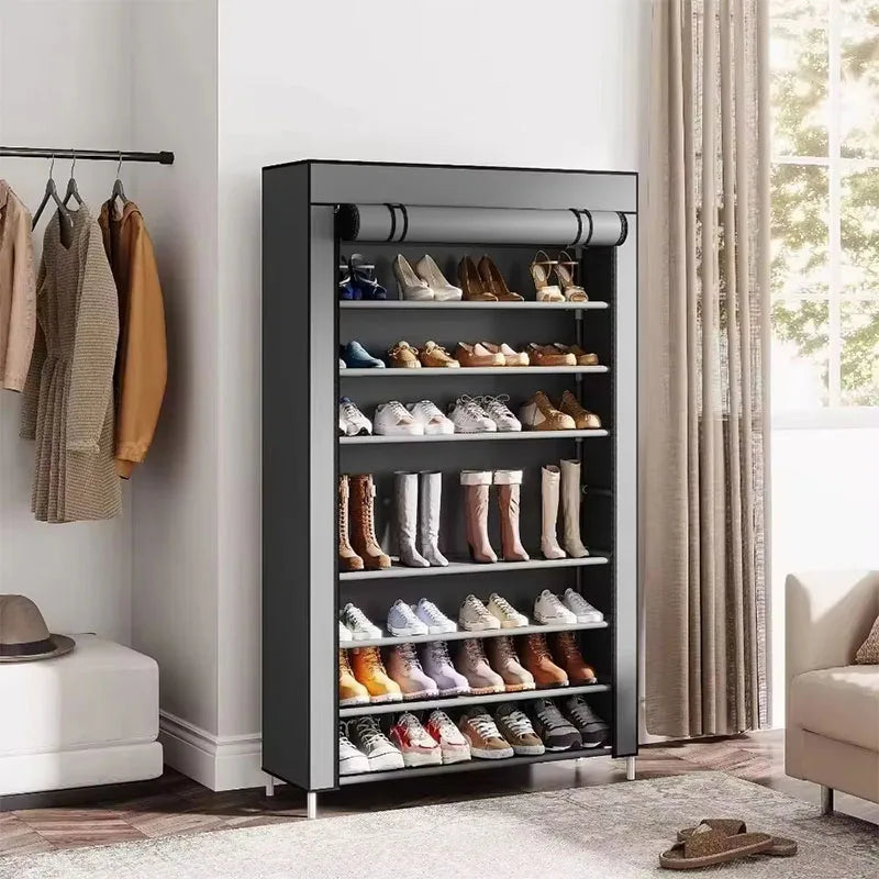 Shoe racks for home doors with multi-layer simple interior, beautiful shoe cabinet dustproof rental house new 2025 hot model