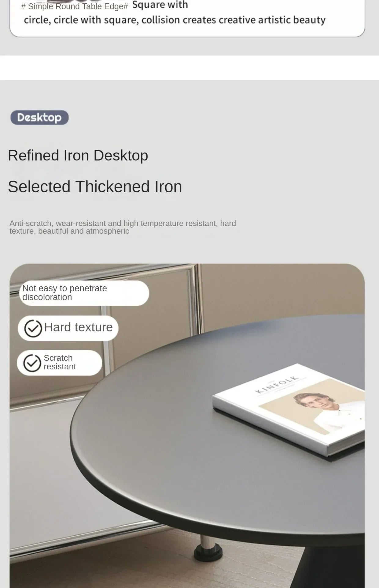 Modern and Simple Iron Side Table with Multi-function Storage for Living room and Bedroom Décor