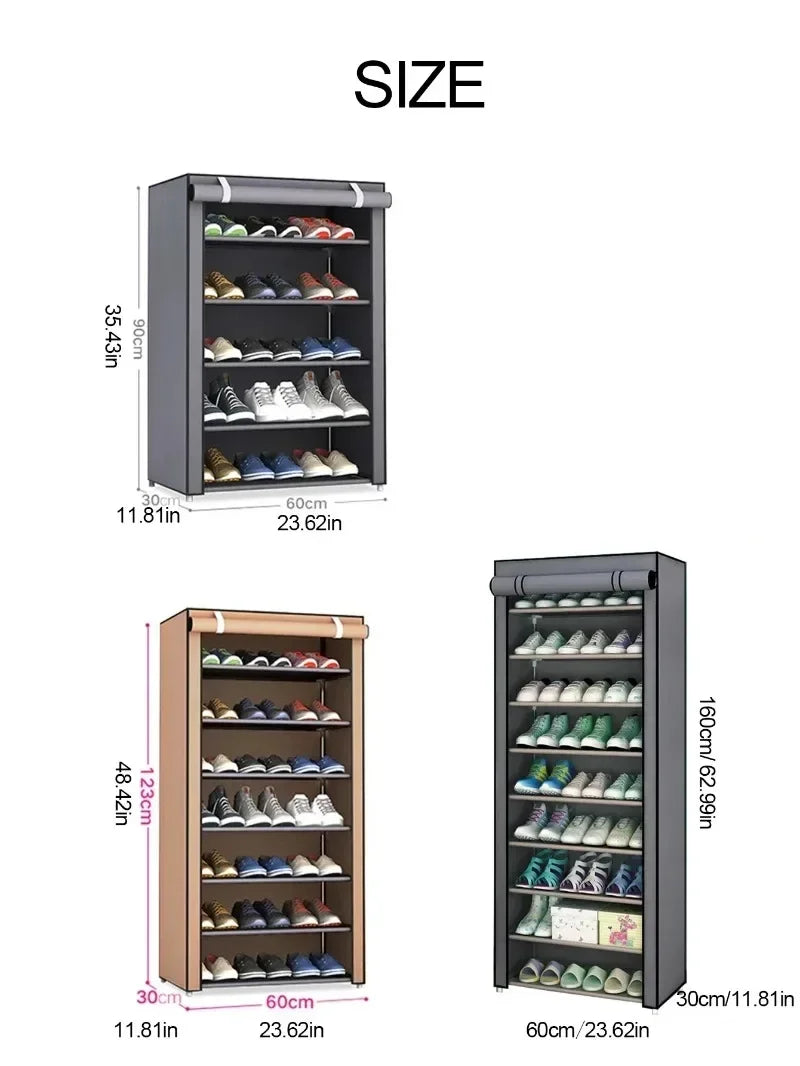 Shoe racks for home doors with multi-layer simple interior, beautiful shoe cabinet dustproof rental house new 2025 hot model