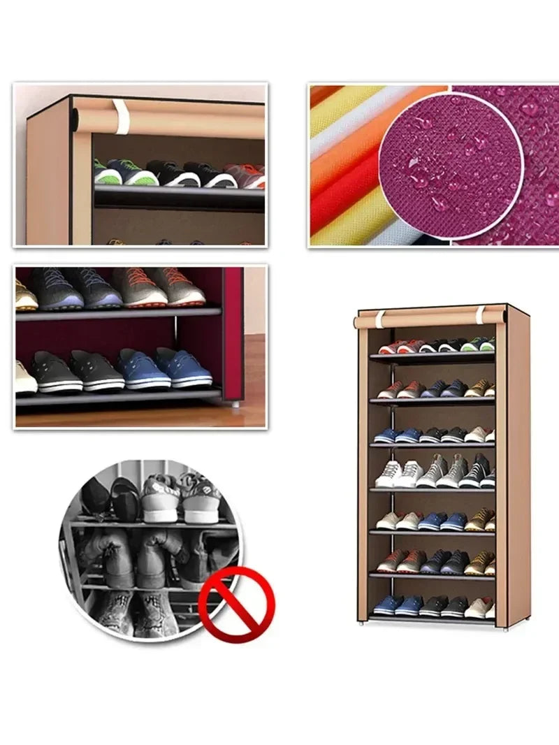 Shoe racks for home doors with multi-layer simple interior, beautiful shoe cabinet dustproof rental house new 2025 hot model