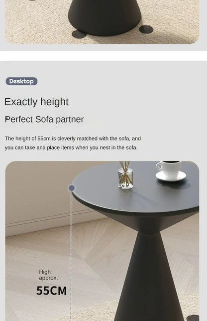 Modern and Simple Iron Side Table with Multi-function Storage for Living room and Bedroom Décor