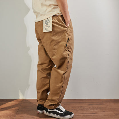 Loose Casual Pants Men's Pure Cotton Workwear Trousers
