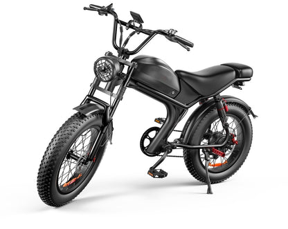 C93 20-Inch Fat Tire E-Bike – 48V 20Ah Removable Battery, 50KM/H Speed, Dual Shock Absorbers