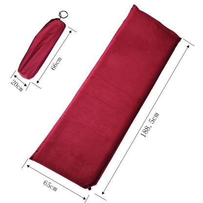Suede Non-slip Auto-inflation Air Mattress Stitching Lunch Break