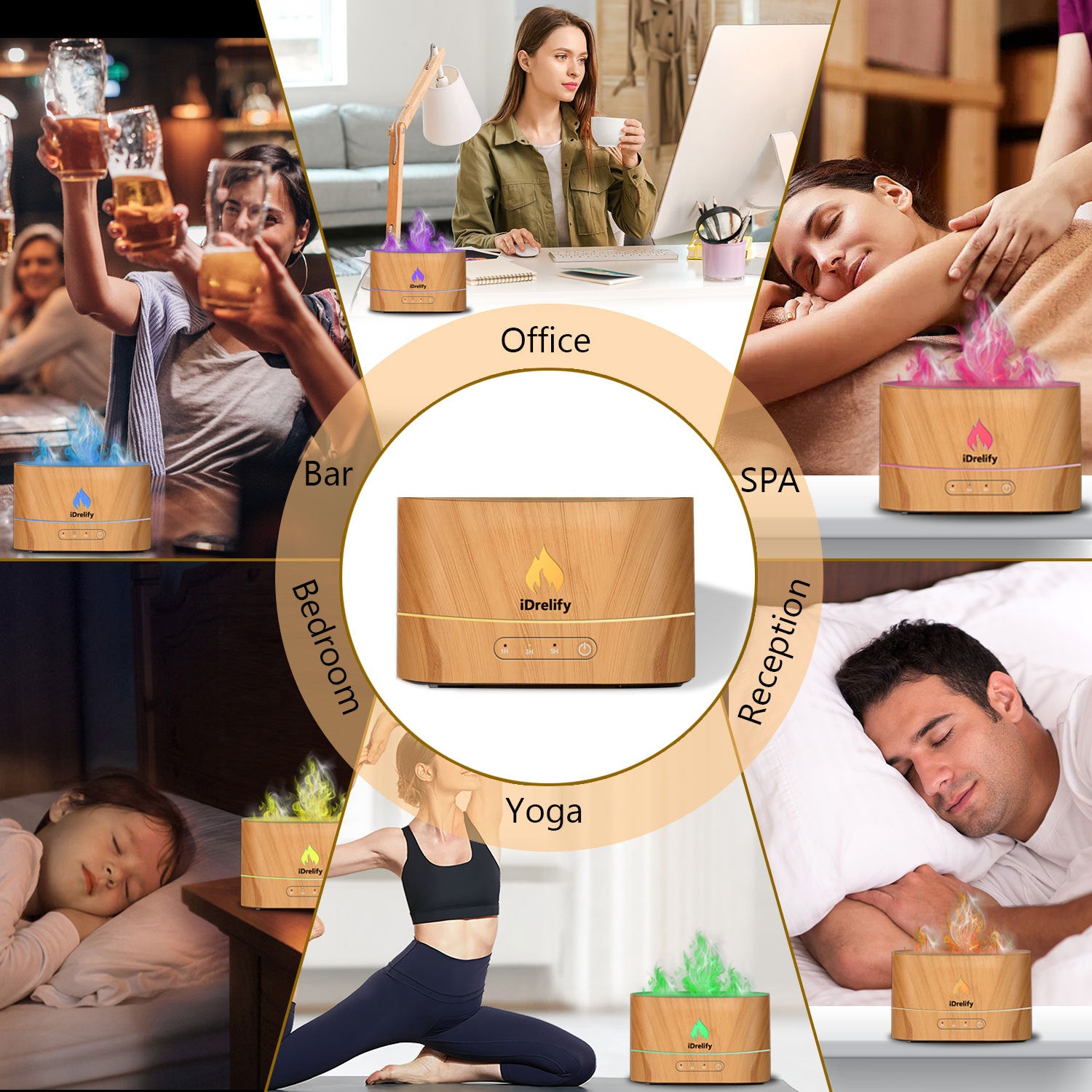 Flame Aroma Diffuser ShopWithASmile7.com