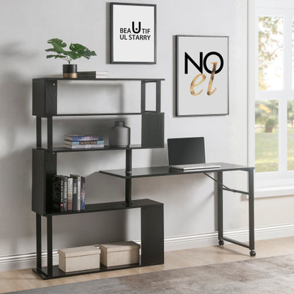 Home Office Computer Desk L-shaped Corner Table ShopWithASmile.com