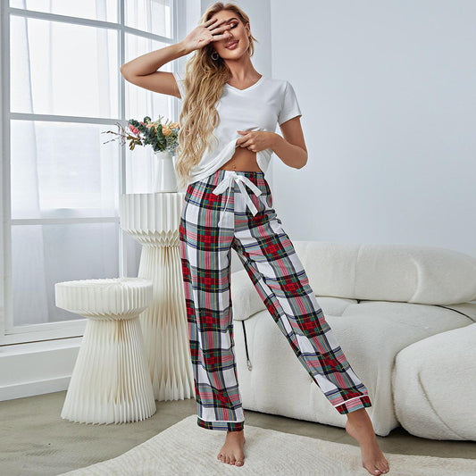 Short Sleeved Trousers Homewear Suit