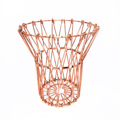 Metal Fruit Tray Storage Basket Foldable Variety Drainage Basket