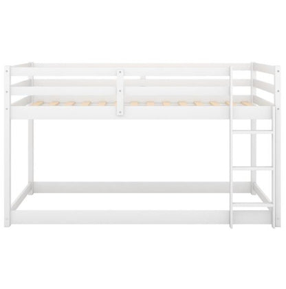 Bunk Bed With Ladder, White