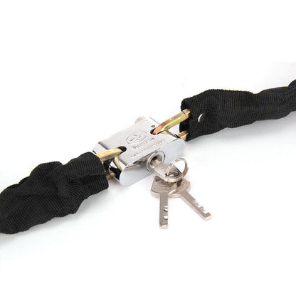 80CM Metal Motorbike Motorcycle Bicycle Heavy Duty Chain Lock Padlock Bike Cycle ShopWithASmile7.com