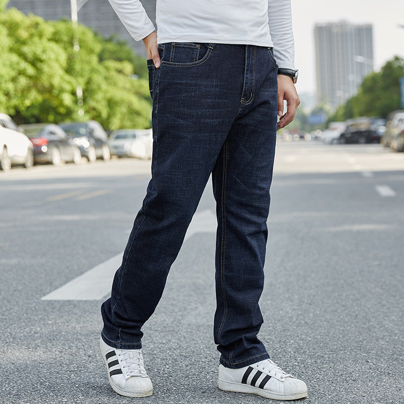 Plus-sized Jeans Men's Business Loose Straight ShopWithASmile7.com