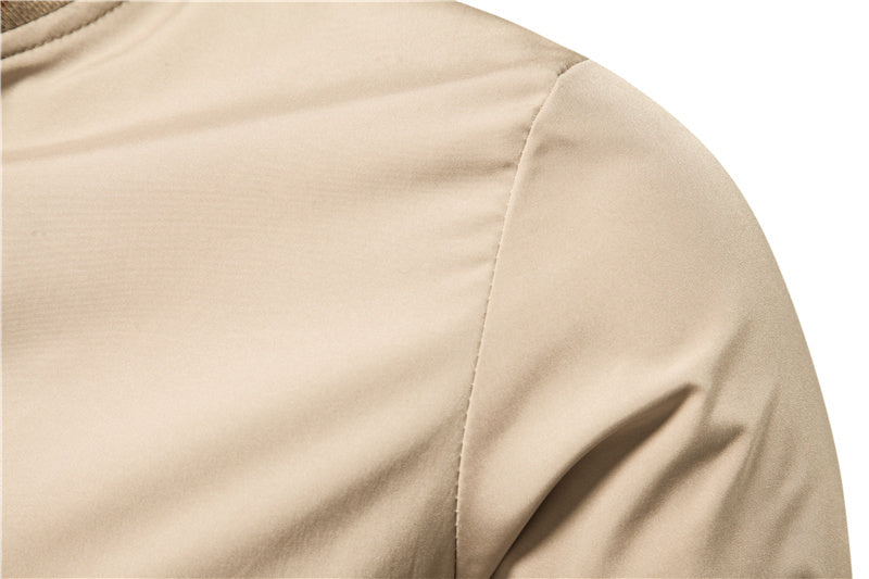 Men's Striped Zip-up Jacket With Pockets Fashion Casual Outerwear Sports Baseball Clothing Spring And Fall ShopWithASmile.com