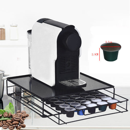 Wrought Iron American Coffee Machine Base Drawer Storage Box ShopWithASmile7.com