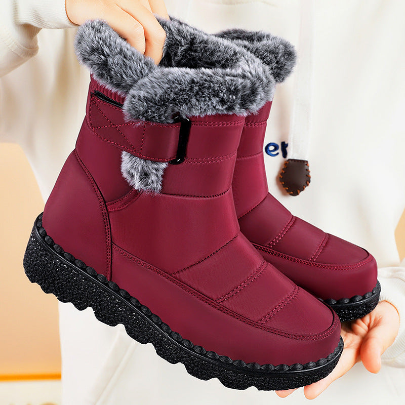 Women's Snow Boots Fleece Lined Padded Warm Keeping ShopWithASmile.com