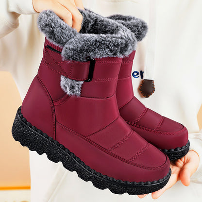 Women's Snow Boots Fleece Lined Padded Warm Keeping ShopWithASmile.com