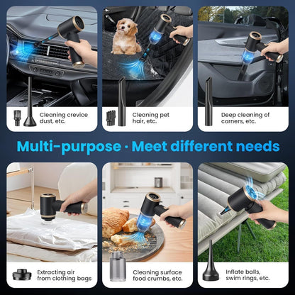 Wireless Car Vacuum Cleaner Handheld Vaccum Powerful Suction USB Rechargeable