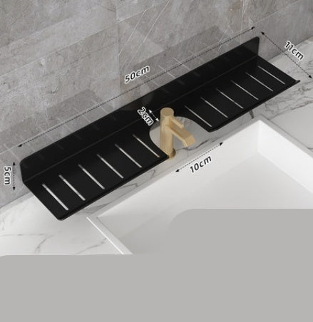 U Shaped Hole Free Bathroom Faucet Rack ShopWithASmile7.com