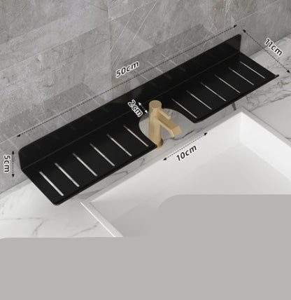 U Shaped Hole Free Bathroom Faucet Rack ShopWithASmile7.com