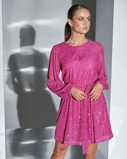 European And American Festival Party Sparkling Beaded Dress Dinner Suit