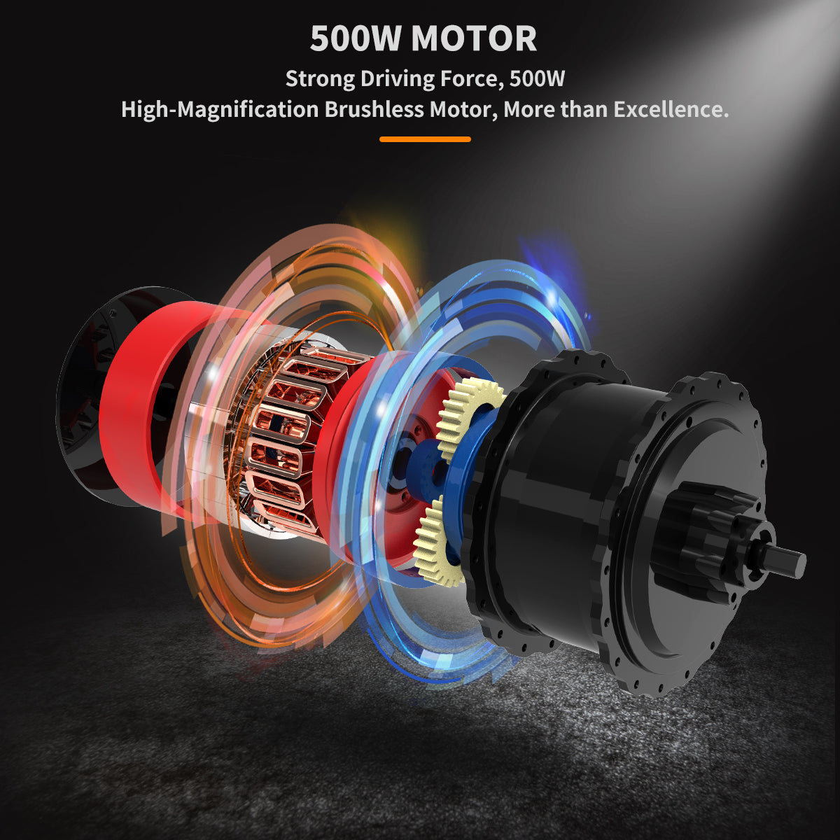 36V 500W Foldable Fat Tire E-Bike 20x4.0 Inch Commuter Bike ,13AH Lithium Battery, FR Disc Brake & 866 LCD Display