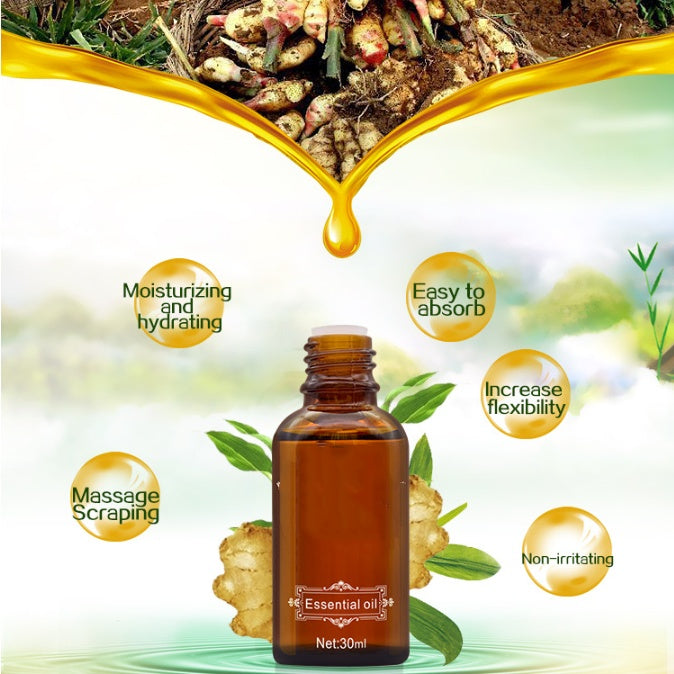 Botanical Compound Essential Oil Ginger Whole Body Massage 30ml Scraping Oil ShopWithASmile7.com