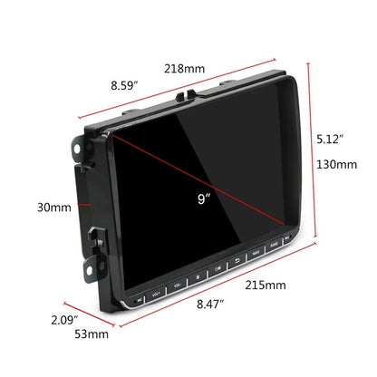 9-Inch Smart Android Car Navigation Player Radio System with GPS, Internet, Bluetooth, Media and Camera Capabilities