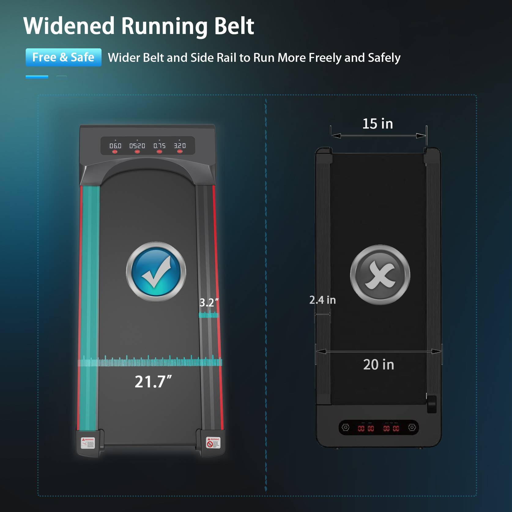 Under Desk Treadmill Machine Walking Pad For Home Office ShopWithASmile7.com