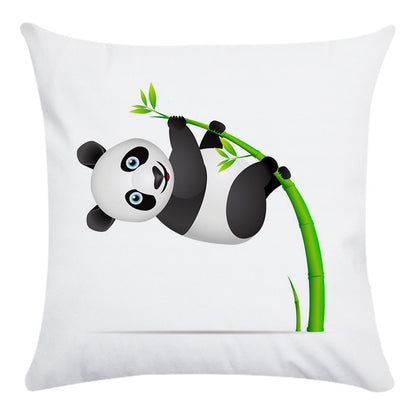 Cartoon Panda Super Soft Cotton Throwing Pillow Cover ShopWithASmile7.com