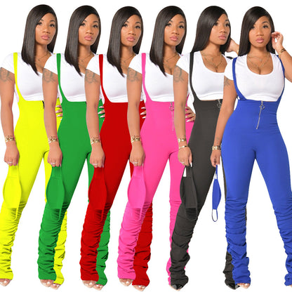 Women's Summer New Solid Color Suspenders