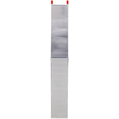 Truck Ramps, 80x12Portable Loading Ramps For Pickup Trucks 1500 LBS Capacity Aluminum Folding Ramps With Handle  Buckle For ATVs, Snowblower, Lawn Mowers, UTVs, Bike, 2PCS, SILVER