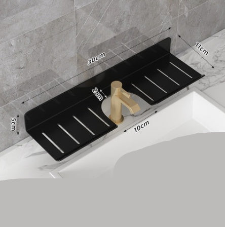 U Shaped Hole Free Bathroom Faucet Rack ShopWithASmile7.com