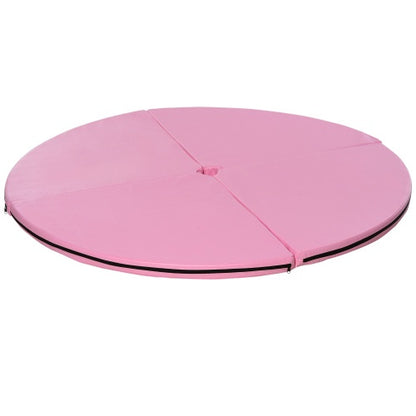 Soozier Pole Dance Mat, 2T X 5W Folding Pole Dance Mat For Home, Lightweight And Foldable, Pink