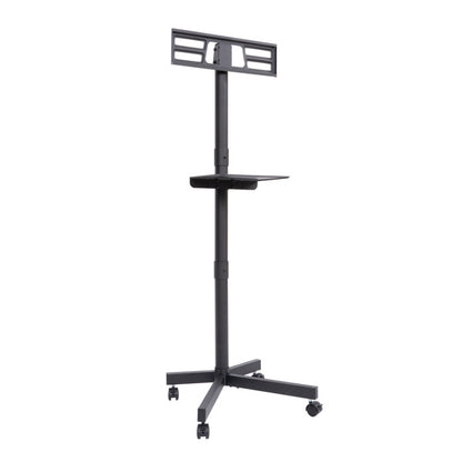 Mobile TV Cabinet With Wheels, Adjustable Height, Tilt And Roll