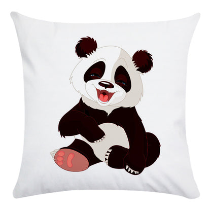 Cartoon Panda Super Soft Cotton Throwing Pillow Cover ShopWithASmile7.com