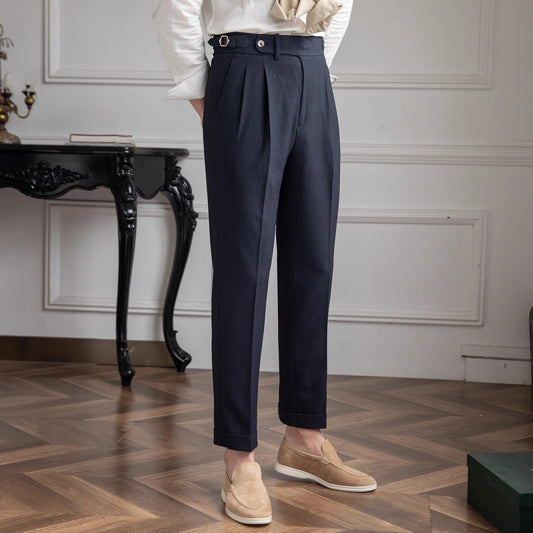 Business Casual Trousers Men's Commute Retro Easy Matching