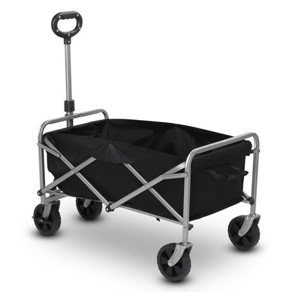 Silver Frame Oxford Cloth Garden Folding Cart ShopWithASmile.com