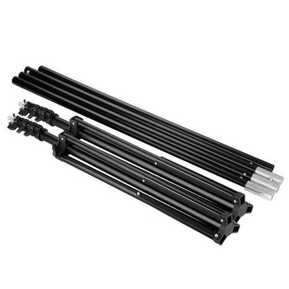 2x3M Photography Backdrop Stand Kit – Adjustable Support Frame with 3 Clips & Carrying Case