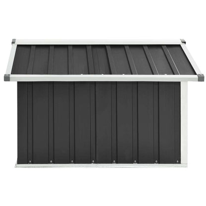 vidaXL Garden Robot Lawnmower Shed 92x97x63 cm Galvanised Steel Anthracite