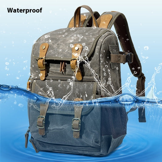 Kalier Digital SLR Camera Bag Waterproof Canvas Men's And Women's Backpacks ShopWithASmile.com
